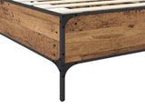 Bed Frame Old Wood 80 x 200 cm Engineered Wood 8009121