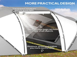 4-6 Man UV Protection Camping Tent - Charcoal Grey and White T3398P348659