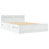 Bed Frame with Headboard without Mattress White 140x200 cm 3295562