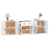 Sideboards 3 pcs White Engineered Wood 3185415