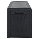 Garden Storage Box Anthracite 119x48x60 cm Polypropylene 152197