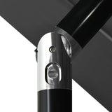 3-Tier Garden Parasol with Aluminium Pole Anthracite 3.5 m 313878