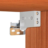 Wall Cabinet with Shelf Wall-mounted Wax Brown Solid Pine Wood 869862