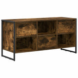 TV Cabinet Smoke Oak 100 x 36 x 49.5 cm Engineered Wood 886506