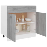 Drawer Bottom Cabinet Lyon Grey Sonoma 80x46x81.5 cm Engineered Wood 815580