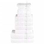 12 Piece Premium Towel Set SOLUND White 600 gsm 137570