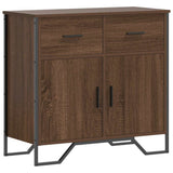 Sideboard Brown Oak 79.5x35.5x74.5 cm Engineered Wood 848548