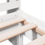 Bookcase Bed without Mattress White 75x190 cm Small Single Solid Wood Pine 3322934