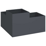 Garden Planter Anthracite 100 x 100 x 48 cm Steel 865850