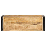 Tv Stand Natural wood Solid Mango Wood and Powder-Coated Iron 247808