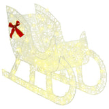 Reindeer Pull Sleigh Warm white 70 x 26 x 130 cm Acrylic 42019075