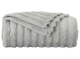 Throw Blankets 6 pcs Grey 200 x 150 cm Fleece 42016878