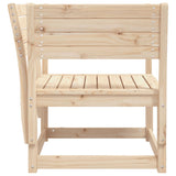 Garden Chair Natural Pine Solid Pine Wood Medium Modular 844674