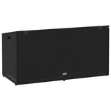 Garden Storage Box Black 110x50x58 cm Poly Rattan 4104069