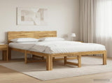 Double Bed Frame with Headboard ROSTOCK White 140 x 190 cm 3405445