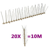 149129 5-row Plastic Bird & Pigeon Spikes Set of 20 10 m