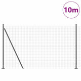 Welded Wire Fence with Concrete Base 10 x 1.6 m 3350898