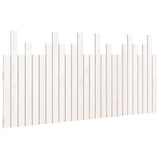 Wall Headboard White 166x3x80 cm Solid Wood Pine 824809