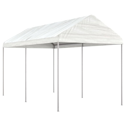 Gazebo with Roof White 4.46x2.28x2.69 m Polyethylene 3155502