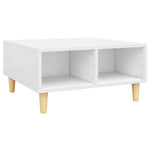 Coffee Table White 60x60x30 cm Engineered Wood 805977