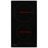 Induction Hob with 2 Burners Touch Control Glass 3500 W 50786