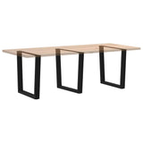 Dining Table Legs V-Shape 3 pcs Black 90x cm Steel 4012668