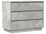 Bedside Cabinet Concrete Grey 71 x 34.5 x 75 cm Engineered wood 869637