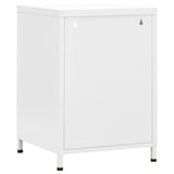 Nightstands 2 pcs White 35x35x51 cm Steel 3095222