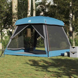 Family Tent Cabin 6-Person Blue Waterproof 4009567