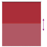 Roller Blind Blackout Red 140x150 cm Fabric Width 136.6 cm Polyester 4011786