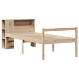 Bookcase Bed without Mattress 90x190 cm Single Solid Wood Pine 3321990