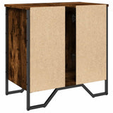 Bathroom Sink Cabinet Smoked Oak 60x35x60 cm Engineered Wood 848656