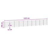 Fence Panel 10 pcs WPC and Aluminium Brown 3429384