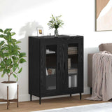Sideboard Black Oak 69.5 x 34 x 90 cm Engineered Wood 887206