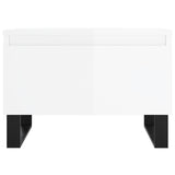 Coffee Tables 2 pcs High Gloss White 50x46x35 cm Engineered Wood 830881