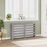 ZNTS Radiator Cover Grey Sonoma 149x20x82 cm Engineered Wood 852704