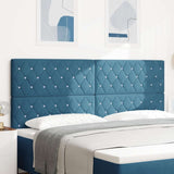Headboard with Headboard Dark Blue 200 cm Faux Leather 3337780