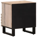 Bedside Cabinets 2 pcs 40x33x46 cm Solid Wood Bleached Mango 377473