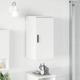 Bathroom Cabinet with Door High Gloss White 30 x 31.5 x 61 cm 883348