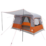 Family Tent Grey and Orange 380 x 260 x 190 cm Polyester 42028495