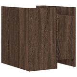 Bedside Cabinet Brown Oak 45x50x50 cm Engineered Wood 848282