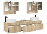 Bathroom Cabinet Set 5 pcs Sonoma Oak 50 x 14.5 x 70 cm 3406641