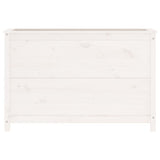 Garden Raised Bed White 119.5x40x78 cm Solid Wood Pine 825290