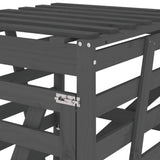 Wheelie Bin Storage Grey 84x90x128.5 cm Solid Wood Pine 825102