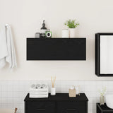 Bathroom Wall Cabinet Black 80x25x30 cm Engineered Wood 860077