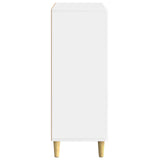 Sideboard High Gloss White 66 x 34.5 x 90 cm Engineered Wood 894589
