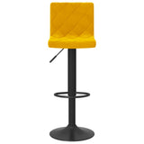 Bar Stools 2 pcs Mustard Yellow Velvet 333738