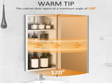 Stainless Steel Wall mounted Bathroom Corner Mirror Storage Cabinet Single Door 300mm T3398P343227
