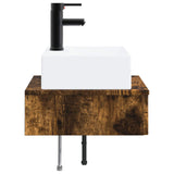 Wall-Mounted Wash Basin Smoked Oak 40 x 41 x 39 cm 890203