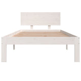 Bed Frame without Mattress White 90x190cm Single 810461